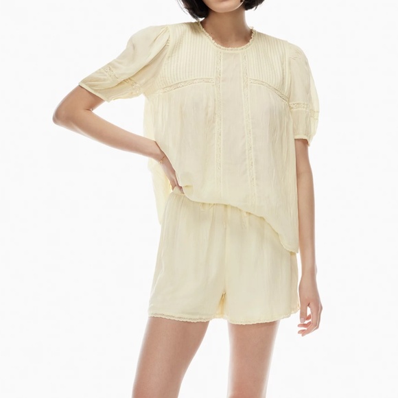 ARITZIA Wilfred Joyride Lace-hem Shorts - Picture 6 of 7